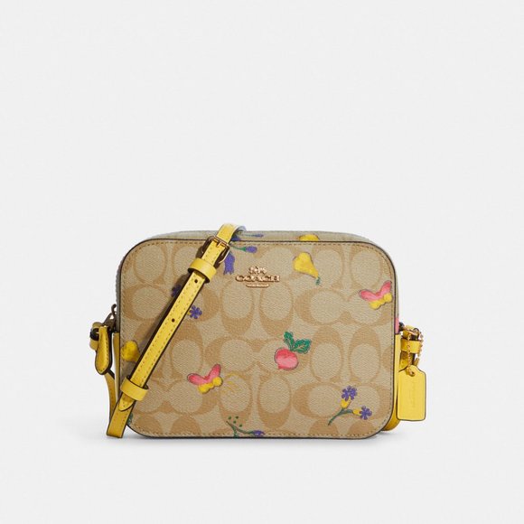 Mini Camera Bag In Signature Canvas With Dreamy Veggie Print butterfly C8752 - Picture 8 of 8